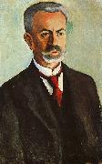 August Macke Portrait of Bernhard Koehler oil on canvas